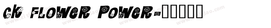 CK Flower Power字体转换